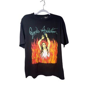 Janes Addiction Burning Woman Graphic T-Shirt Black Large Hot Topic NWT